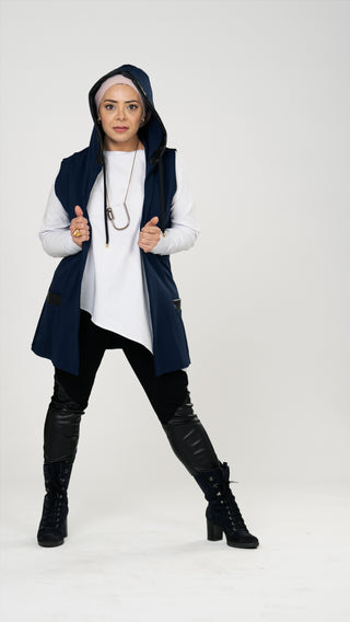 Long Hooded Vest