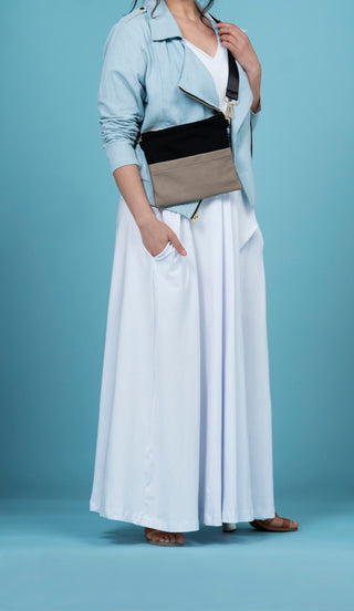 Peplum Wrap Maxi T-Shirt Dress