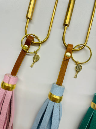 Tennis in the Land/CLE Tassle Keychains