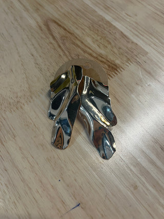 Hammered Metal Earrings