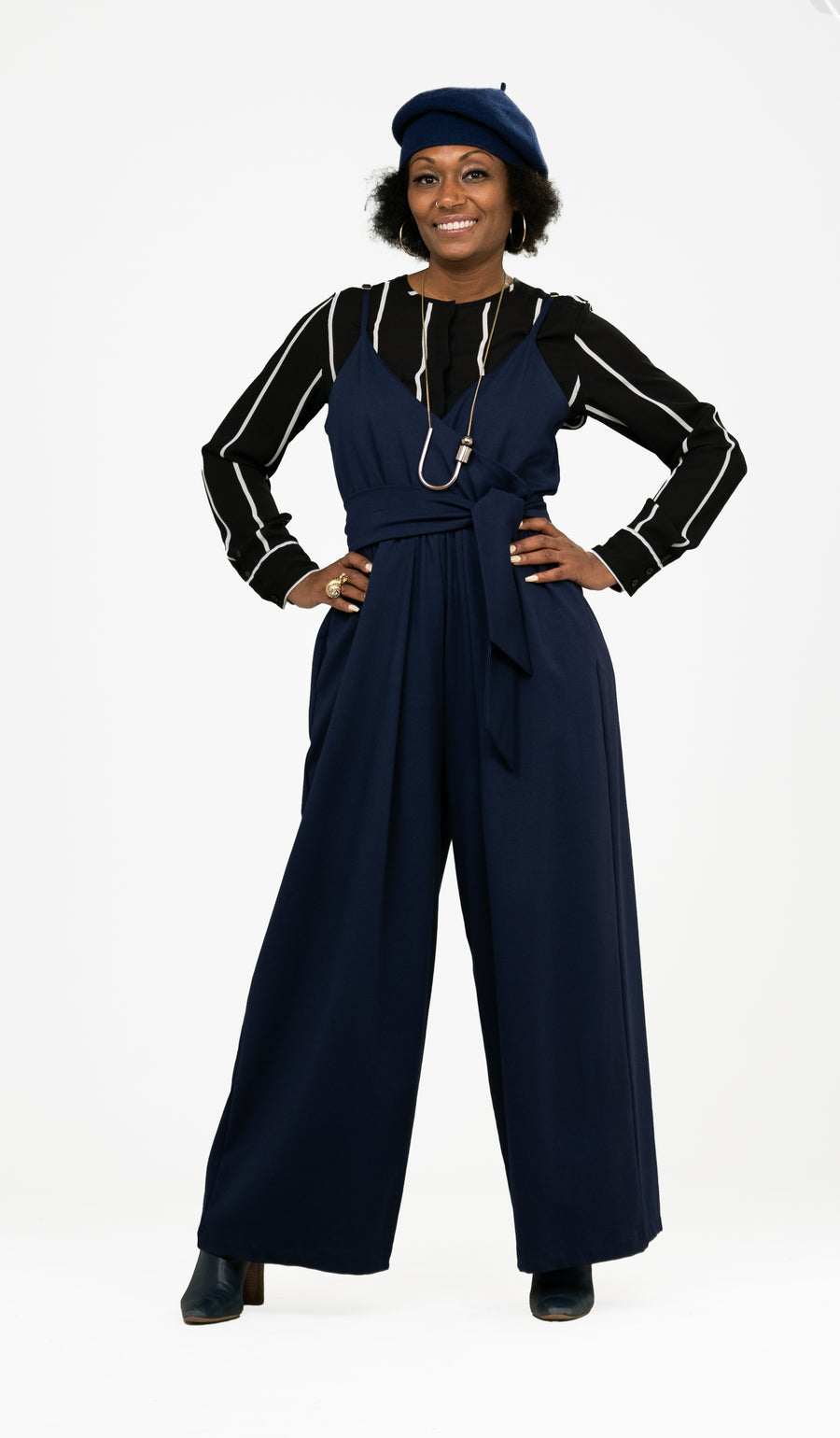 Faux Wrap Jumpsuit