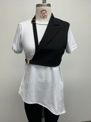 Upcycled Half Blazer