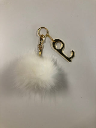 Faux Fur Pom Pom Keychain - Yellowcake Shop