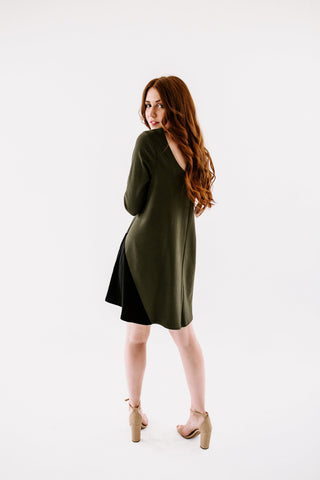 Triple Notched Swing Dress - Yellowcake Shop
