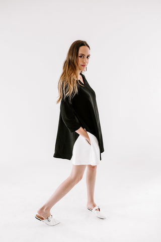 Triple Notched Swing Dress - Yellowcake Shop