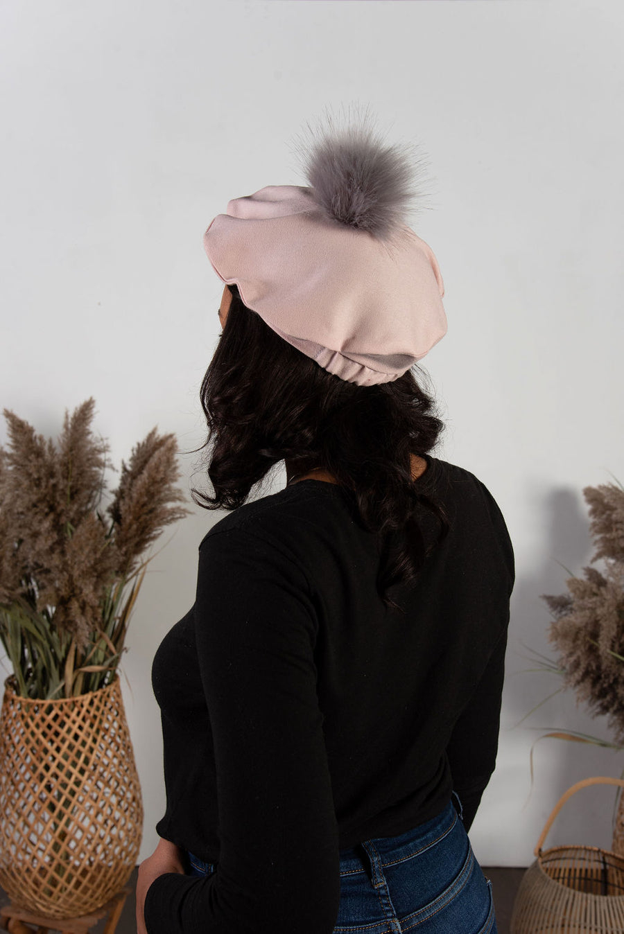 YC Beret with Pom - Yellowcake Shop