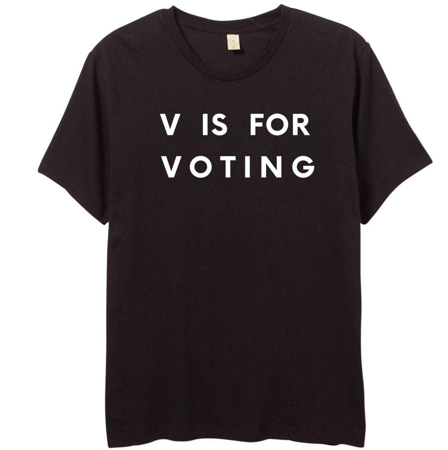 V IS FOR VOTING - TSHIRT - Yellowcake Shop