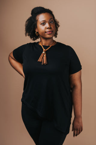 Basic Asymmetrical Tee - Yellowcake Shop