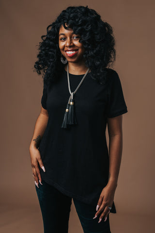 Basic Asymmetrical Tee - Yellowcake Shop