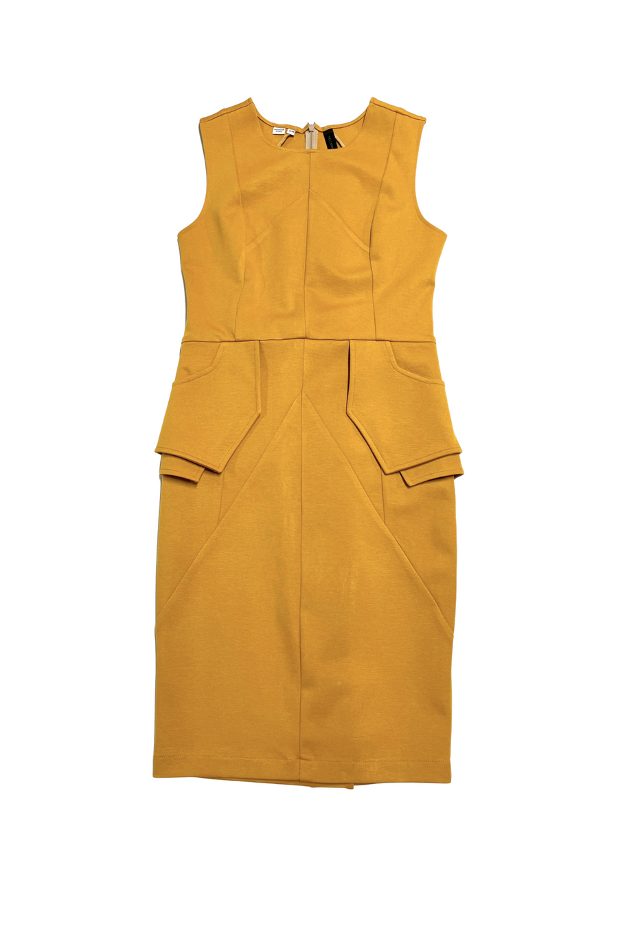 Mustard sales peplum dress