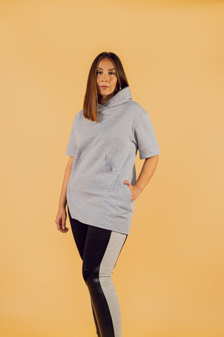 Long Hooded Sweatshirt Tunic