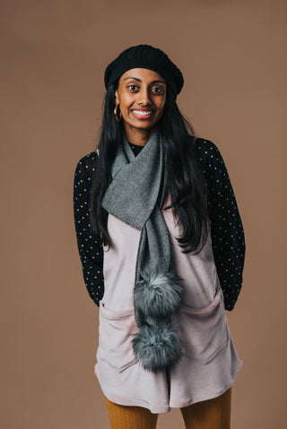 Luxe Pom Scarf