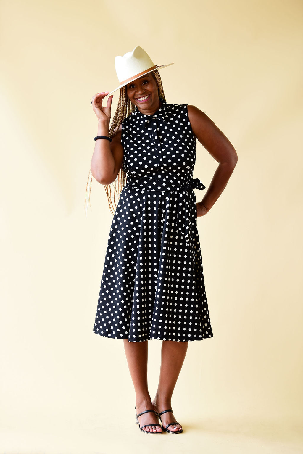 Limited Edition Midi Dress w/ Collar XS/S / Blush Pink w/ Sand Limited Edition Midi Dress w/ Collar XS/S / Blush Pink w/ Sand