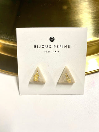 BIJOUX - Pyramid Triangle Studs