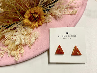 BIJOUX - Pyramid Triangle Studs