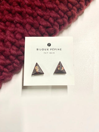 BIJOUX - Pyramid Triangle Studs