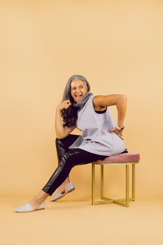 Sleeveless Turtleneck Tunic