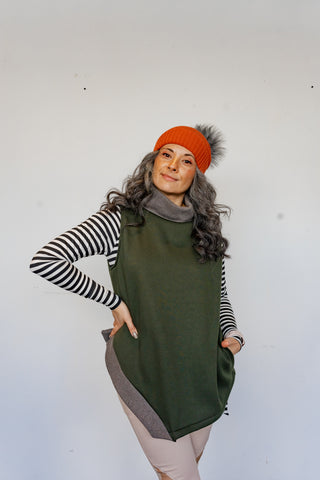 Sleeveless Turtleneck Tunic