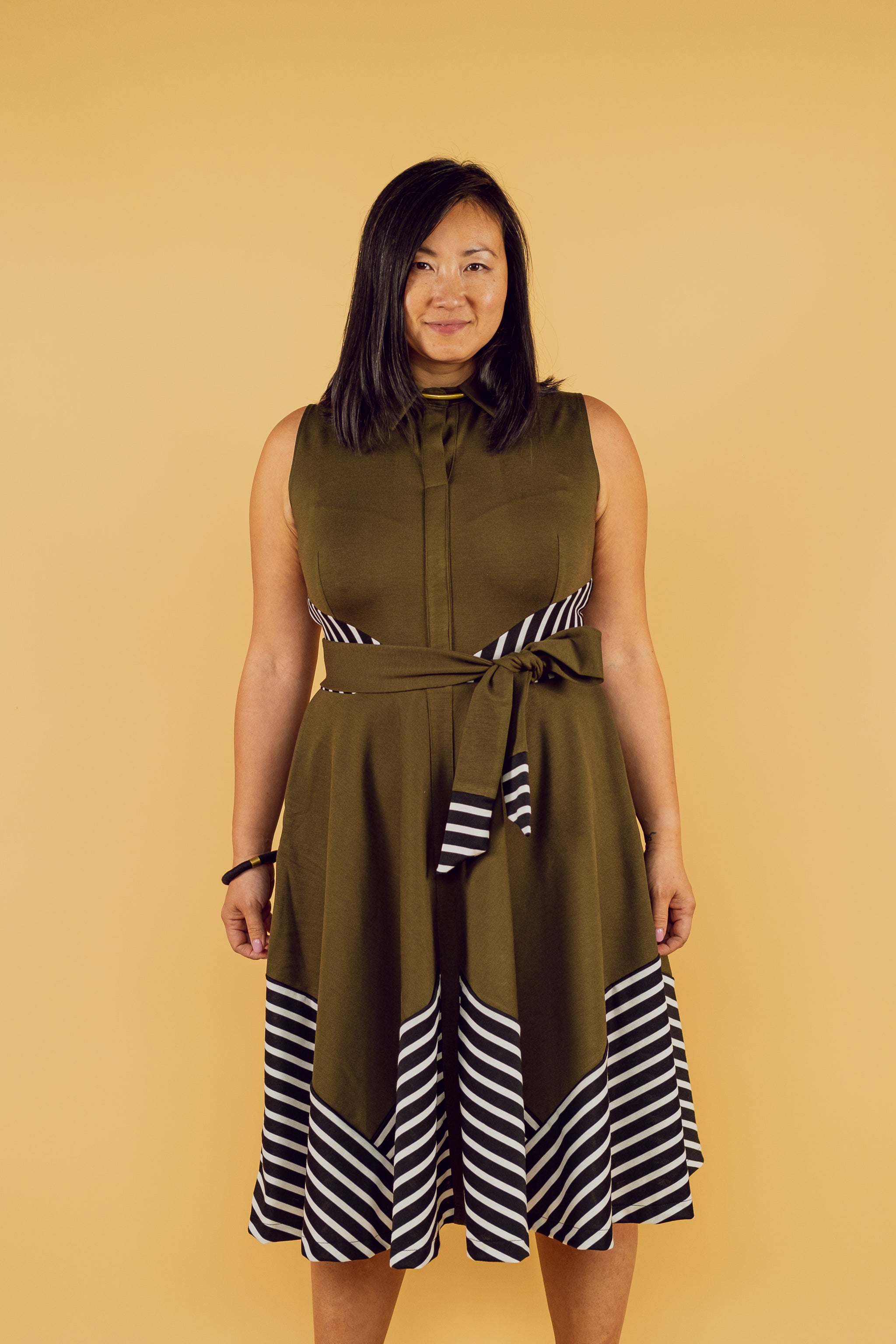 Midi Collar Dress Yellowcake Shop Midi Collar Dress Yellowcake Shop